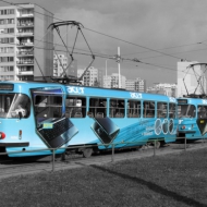 Celoplošná reklama tramvaj t3, t6